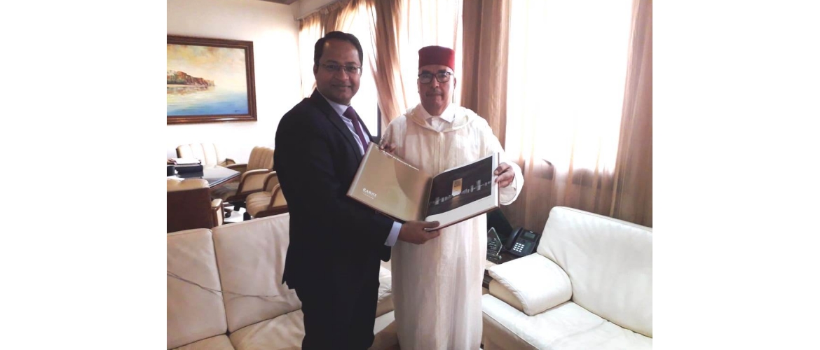  Ambassador meeting the Mayor of Rabat Municipality Mohamed Sadiki on 20 September 2019