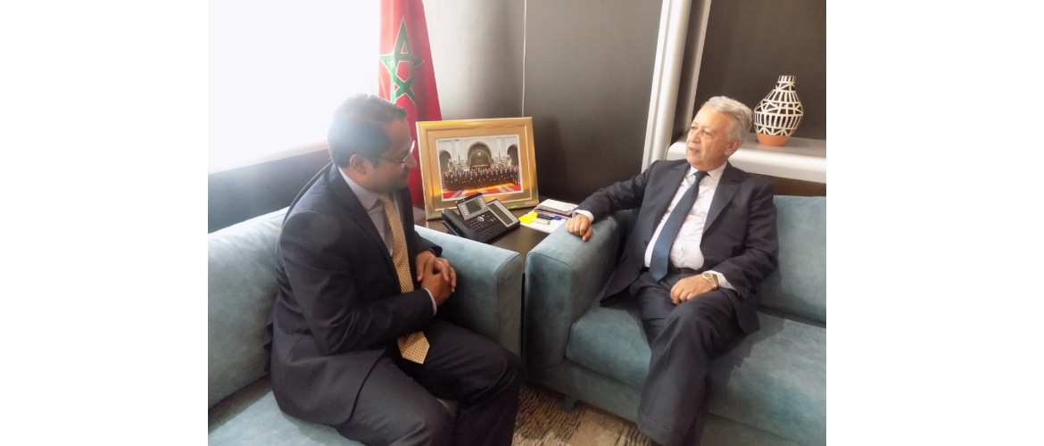  Ambassador's meeting with Mr. Mohamed Sajid, Hon'ble Minister of Tourism, Air Transport, Handicrafts and Social Economy, Government of the Kingdom of Morocco, on 18 September 2019