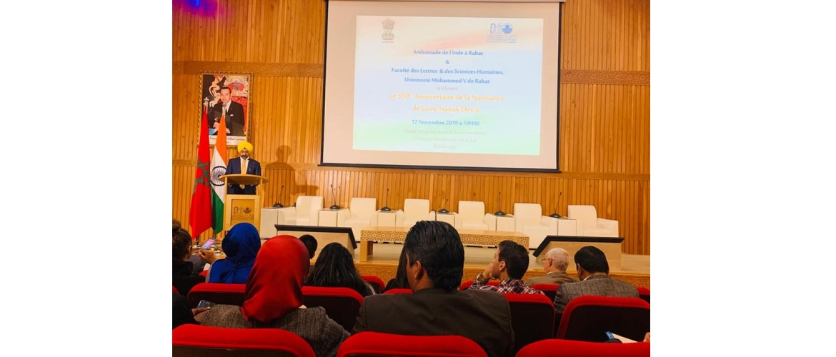  Celebration of 550th birth anniversary of Guru Nanak Dev Ji at University Mohammed V in Rabat