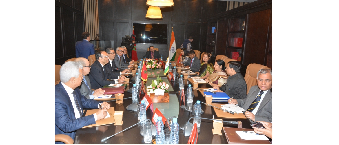  Call on H.E. Habib El Maliki, Hon'ble President of Chamber of Representatives, Parliament of Morocco during Hon'ble EAM's visit to Morocco from 17-18 February 2019 